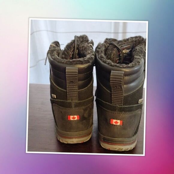 Pajar Boots Jeana Waterproof Insulated Suede Tan Snow Boot 6/6.5 - Picture 6 of 7